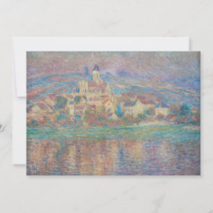 Claude Monet - Vetheuil, Zonsondergang Bedankkaart