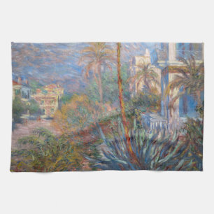 Claude Monet - Villa's in Bordighera Theedoek