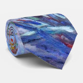 Claude Monet Villas op Bordighera Stropdas (Opgerold)