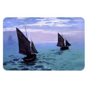 Claude Monet Vist boten onderweg Magneet