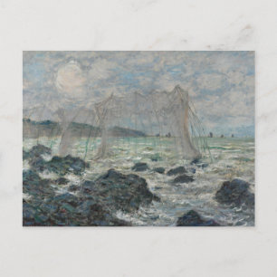 Claude Monet - Vist netten in Pourville Briefkaart