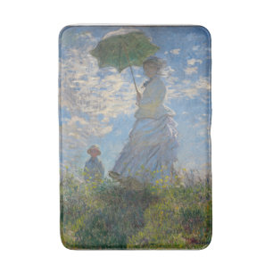 Claude Monet Vrouw met een Parasol Fijne Kunst Badmat