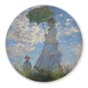 Claude Monet Vrouw met een Parasol Kunst Keramische Knop