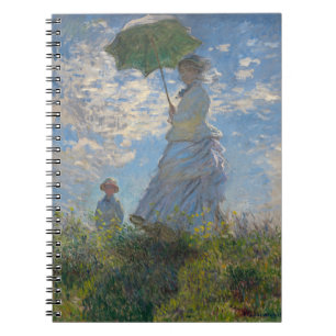 Claude Monet Vrouw met een Parasol Kunst Notitieboek
