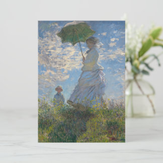 Claude Monet Vrouw met een Parasol Kunstschilderij Kaart