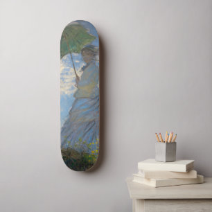 Claude Monet Vrouw met een Parasol Kunstwerk Skateboard