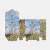 Claude Monet - Vrouw met een parasol naar links Bedankdoosjes (Uitgevouwen)