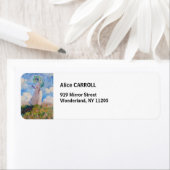 Claude Monet - Vrouw met een parasol naar links Etiket (Insitu)