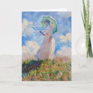 Claude Monet - Vrouw met een parasol naar links ge Kaart