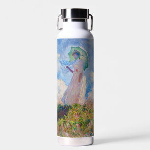 Claude Monet - Vrouw met een parasol naar links ge Waterfles