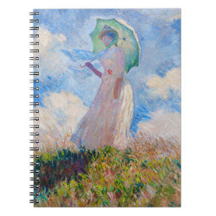 Claude Monet - Vrouw met een parasol naar links Notitieboek