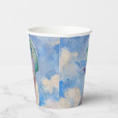 Claude Monet - Vrouw met een parasol naar links Papieren Bekers (Rechts)