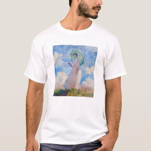 Claude Monet - Vrouw met een parasol naar links T-shirt