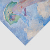Claude Monet - Vrouw met een parasol naar links Tissuepapier (Detail)