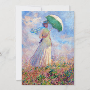 Claude Monet - Vrouw met een Parasol naar rechts Kaart