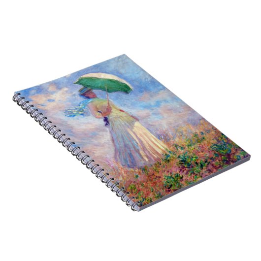 Claude Monet - Vrouw met een Parasol naar rechts Notitieboek (Rechterzijde)