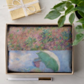 Claude Monet - Vrouw met een Parasol naar rechts Tissuepapier (Geschenk)