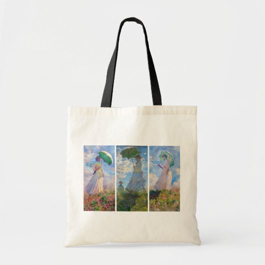 Claude Monet - Vrouw met een serie van Parasol Tote Bag (Voorkant)