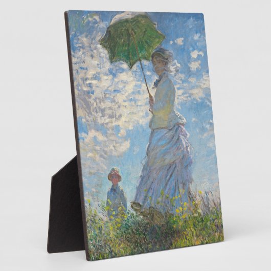 Claude Monet | Vrouw met parasol Fotoplaat (Zijkant)