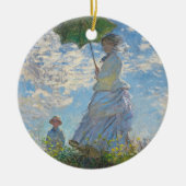 Claude Monet | Vrouw met parasol Keramisch Ornament (Voorkant)