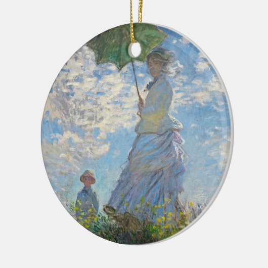 Claude Monet | Vrouw met parasol Keramisch Ornament (Links)