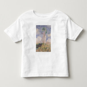 Claude Monet Vrouw met Parasol links gedraaid Kinder Shirts