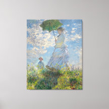 Claude Monet: Vrouw met Parasol Madame Monet 1875