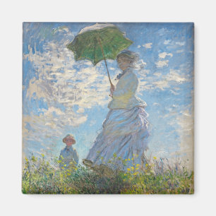 Claude Monet Vrouw met parasol Magneet
