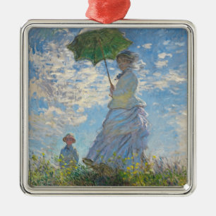 Claude Monet   Vrouw met parasol Metalen Ornament