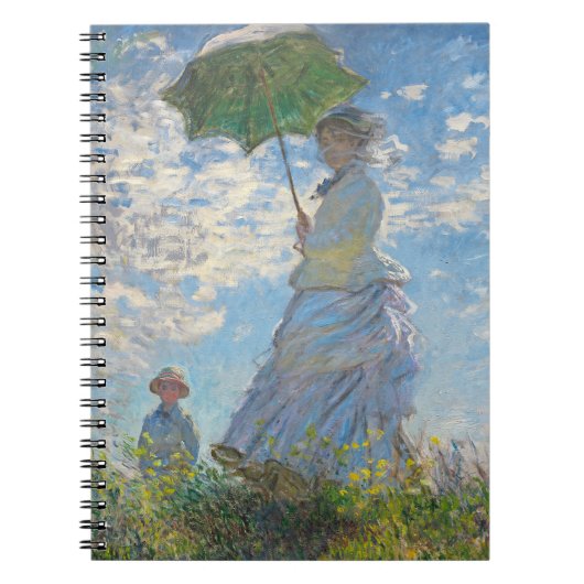Claude Monet | Vrouw met parasol Notitieboek (Voorkant)