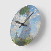 Claude Monet | Vrouw met parasol Ronde Klok (Hoek)