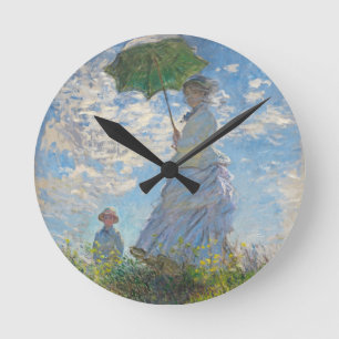 Claude Monet Vrouw met parasol Ronde Klok