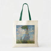 Claude Monet | Vrouw met parasol Tote Bag (Voorkant)