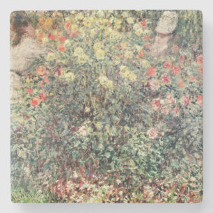 Claude Monet Vrouwen in de bloemen, 1875 Stenen Onderzetter