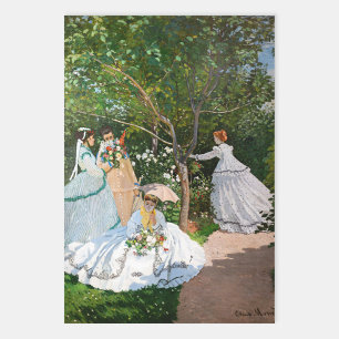 Claude Monet - Vrouwen in de tuin Inpakpapier Vel