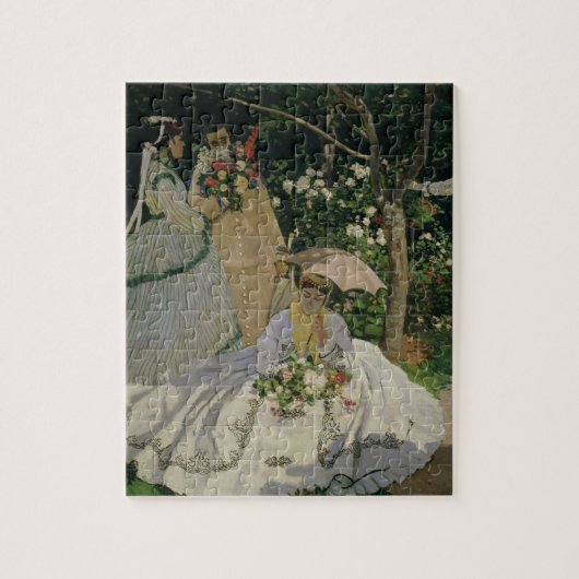 Claude Monet | Vrouwen in de tuin Legpuzzel (Verticaal)