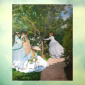 Claude Monet - Vrouwen in de tuin Raamsticker (Vel 3)