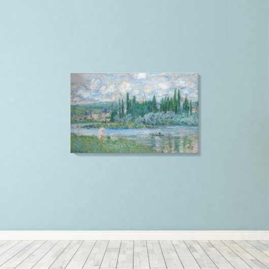 Claude Monet – Vue de Vétheuil-sur-Seine – 1880 Canvas Afdruk (Insitu (Houten vloer))