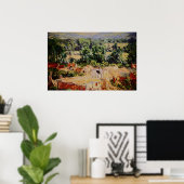 Claude Monet - Vue du village de Giverny Poster (Thuiskantoor)