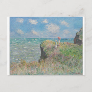 Claude Monet - Wandeling op de klif bij Pourville Briefkaart