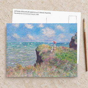 Claude Monet - Wandeling op de klif bij Pourville Briefkaart