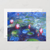 Claude Monet Water Lilie 2 Briefkaart (Voorkant / Achterkant)