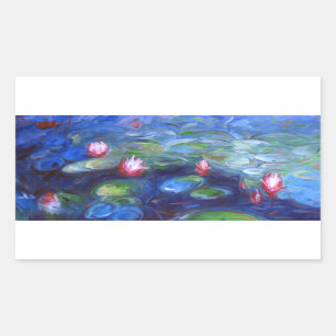 Claude Monet Water Lilie 2 Rechthoekige Sticker