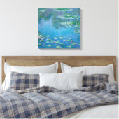 Claude Monet - Water Lilies 1906 Canvas Afdruk (Insitu (Slaapkamer))