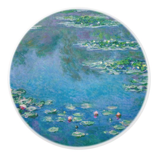 Claude Monet - Water Lilies 1906 Keramische Knop (Voorkant)