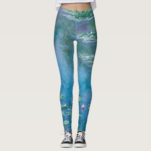 Claude Monet - Water Lilies 1906 Leggings (Voorkant)