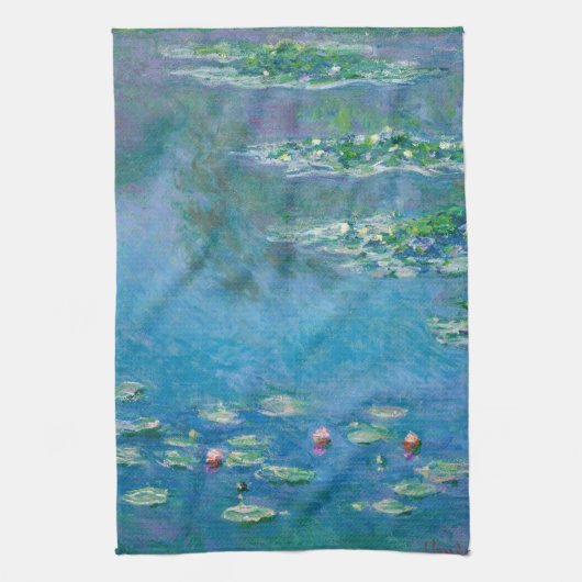 Claude Monet - Water Lilies 1906 Theedoek (Verticaal)