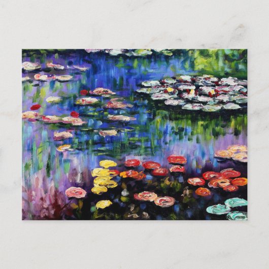 Claude Monet Water Lilies 1916 Fine Art Briefkaart (Voorkant)