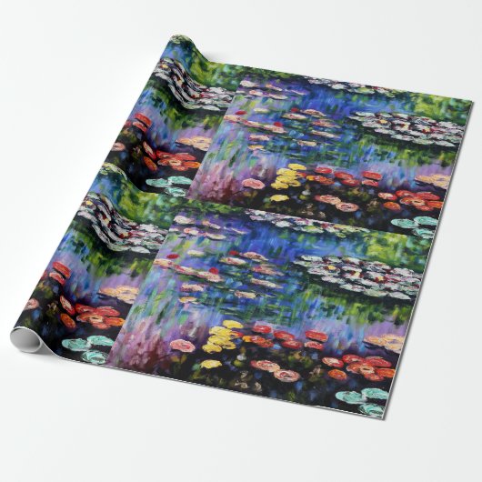 Claude Monet Water Lilies 1916 Fine Art Cadeaupapier (Uitgerold)