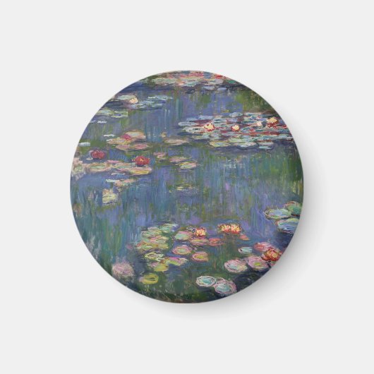 Claude Monet Water Lilies 1916 Fine Art Magneet (Voorkant)